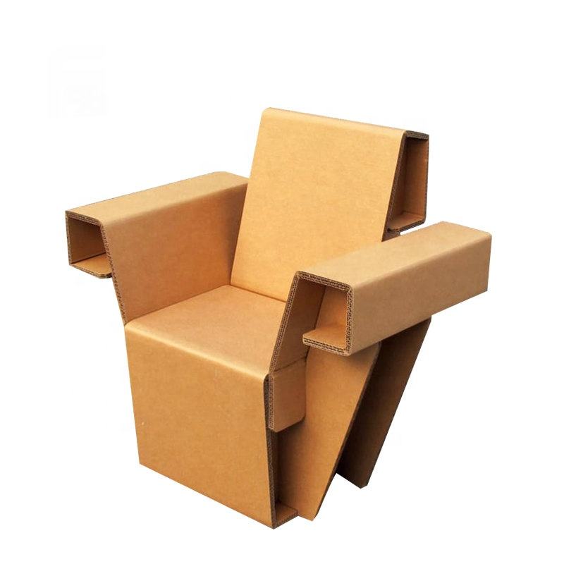 Eco-Friendly Folding Cardboard Chair with Cardboard Box Inserts